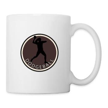 Dodgeballspieler Mannschaft - Tasse - Weiß - Rechts