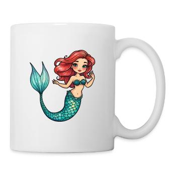 Mermaid Fantasy Illustration - Mug - white - Right