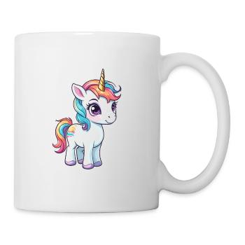 Illustration de licorne - Mug blanc - blanc - Droite