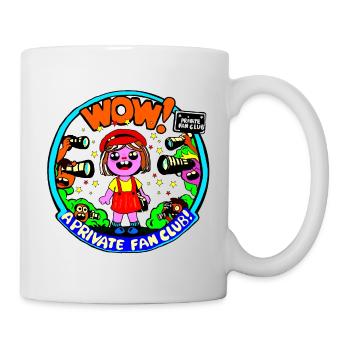 Wow, a private fan club! - Mug - white - Right