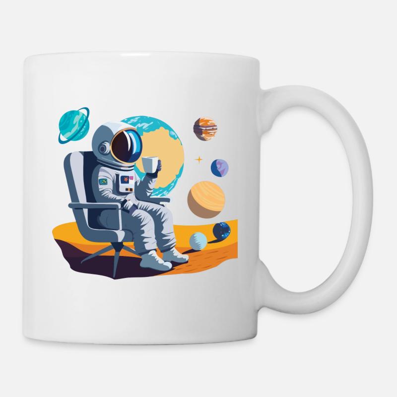 Interstellare Kaffeepause - Tasse - Weiß