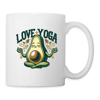 Liebe Love Yoga Avocado - Mug - white - Right
