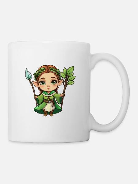 Druidin Druide Fantasy Illustration - Tasse - Weiß