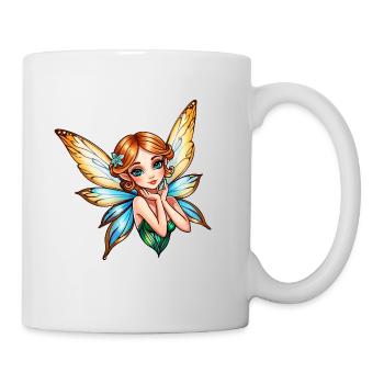 Illustration fantastique de fée - Mug blanc - blanc - Droite