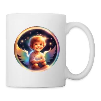 Petit ange arc en ciel - Mug blanc - blanc - Droite