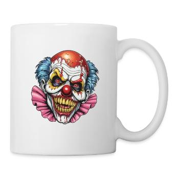 Zombie Clown Illustration - Tasse - Weiß - Rechts