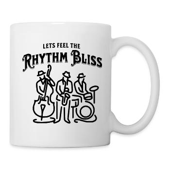 Bonheur rythmique - Mug blanc - blanc - Droite