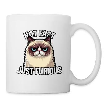 NOT FAST JUST FURIOUS FUNNY CAT - Mug - white - Right