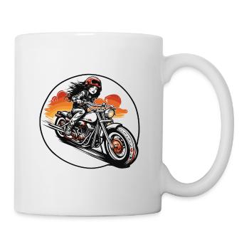 Logo moto / Moto / Deux-roues / Véhicule / Moteurs - Mug blanc - blanc - Droite