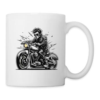 Logo moto / Moto / Deux-roues / Véhicule / Moteurs - Mug blanc - blanc - Droite
