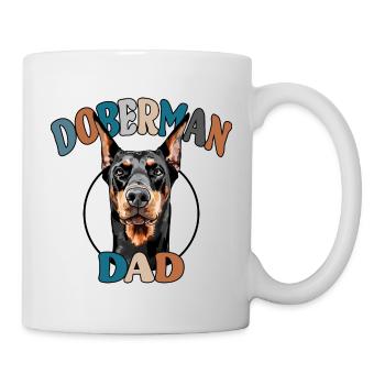 Doberman Papa Chiens Chien Dobie Wilsigns - Mug blanc - blanc - Droite