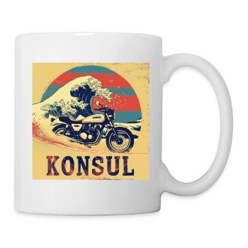 KraftFahrKonsul "The Wave" - Tasse - Weiß - Rechts