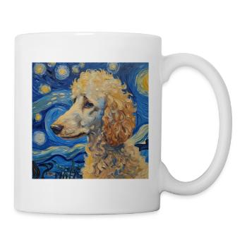 Poodle Van Gogh Gift - Mug - white - Right