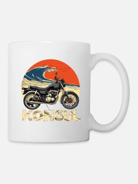 KraftFahrKonsul " NewWave2" - Tasse - Weiß