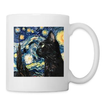 Katze, katzenmotiv - Tasse - Weiß - Rechts