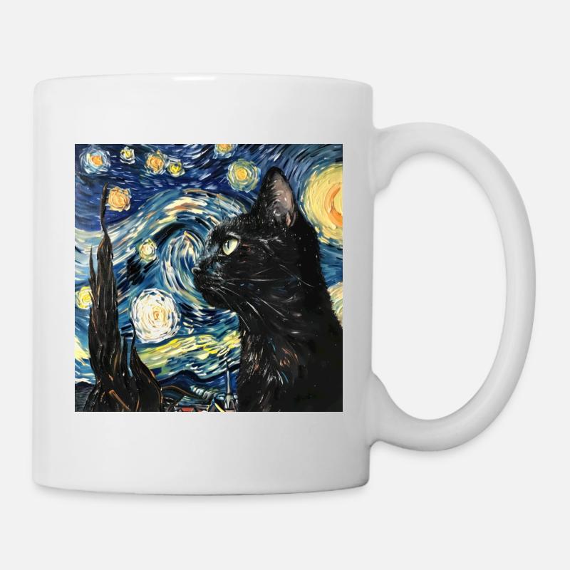 Katze, katzenmotiv - Tasse - Weiß