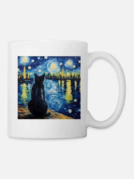 Katze, katzenmotiv - Tasse - Weiß