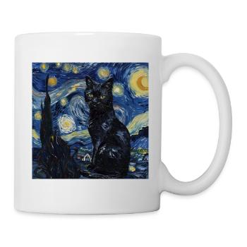 Katze, katzenmotiv - Tasse - Weiß - Rechts