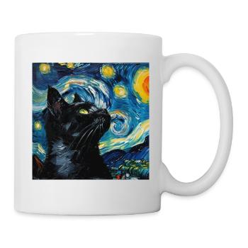 Katze, katzenmotiv - Tasse - Weiß - Rechts