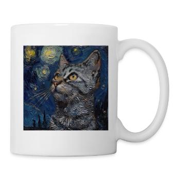 Katze, katzenmotiv, - Tasse - Weiß - Rechts