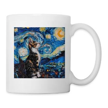Katze, katzenmotiv - Tasse - Weiß - Rechts