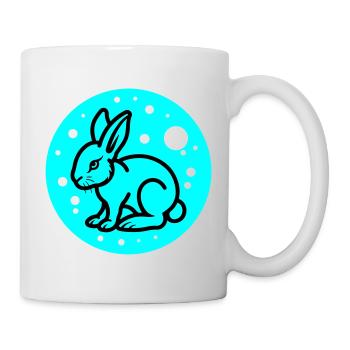 Hase Ostern Symbol - Tasse - Weiß - Rechts
