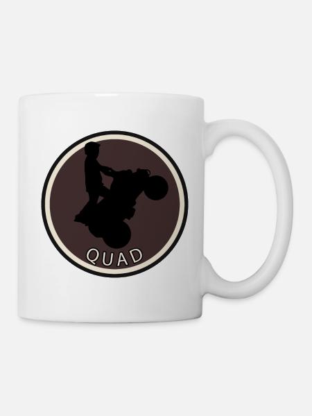 Stunt Stuntman Quad - Tasse - Weiß