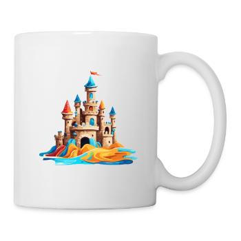 Sandcastle / Building / Playing / Castle / Holiday - Mug - white - Right