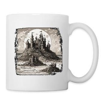 Sandcastle / Building / Playing / Castle / Holiday - Mug - white - Right