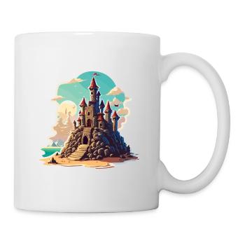 Sandcastle / Building / Playing / Castle / Holiday - Mug - white - Right