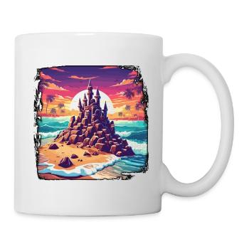 Sandcastle / Building / Playing / Castle / Holiday - Mug - white - Right