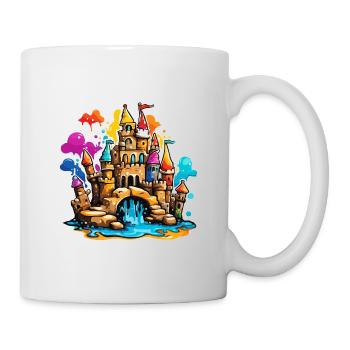 Sandcastle / Building / Playing / Castle / Holiday - Mug - white - Right