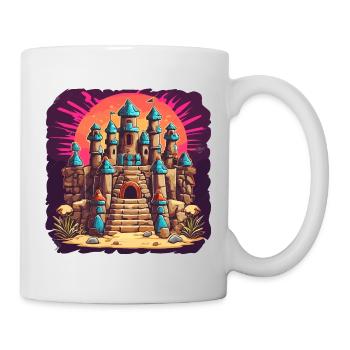 Sandcastle / Building / Playing / Castle / Holiday - Mug - white - Right