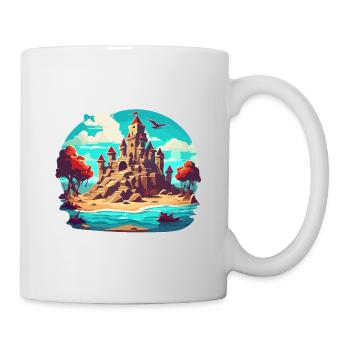 Sandcastle / Building / Playing / Castle / Holiday - Mug - white - Right