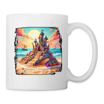 Sandcastle / Building / Playing / Castle / Holiday - Mug - white - Right