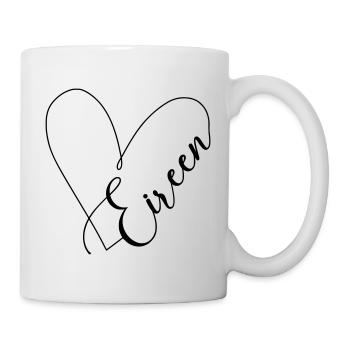 Eireen Name Herzlinie - Tasse - Weiß - Rechts
