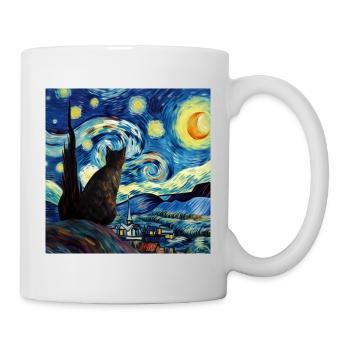 Katze, katzenmotiv - Tasse - Weiß - Rechts