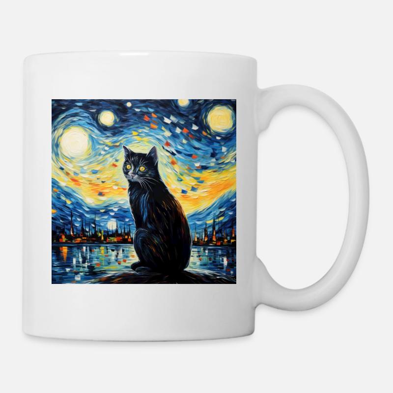 Katze, katzenmotiv - Tasse - Weiß