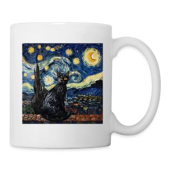 Katze, katzenmotiv - Tasse - Weiß - Rechts