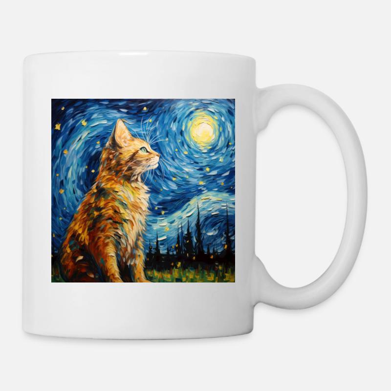 Chat, Motif De Chat - Mug blanc - blanc