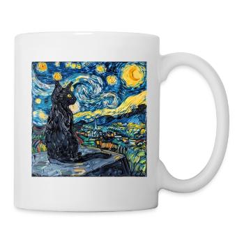 Katze, katzenmotiv - Tasse - Weiß - Rechts