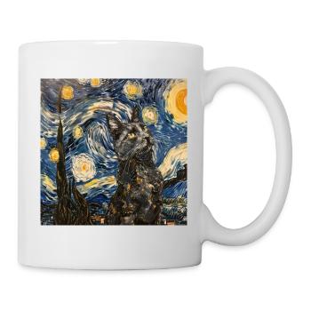 Katze, katzenmotiv - Tasse - Weiß - Rechts