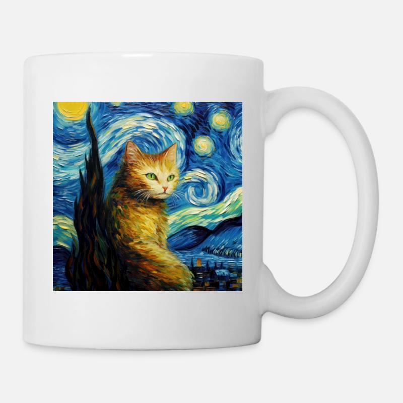 Katze, katzenmotiv - Tasse - Weiß