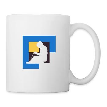 Crochet à l’aiguille à tricoter - Mug blanc - blanc - Droite