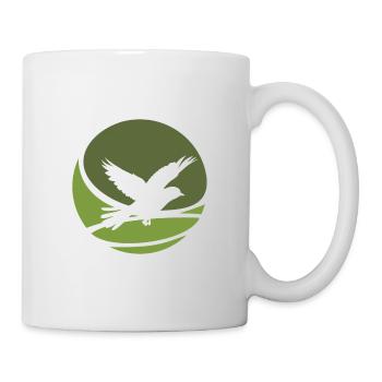 Vogelschwarm Fliegen Vogel - Tasse - Weiß - Rechts