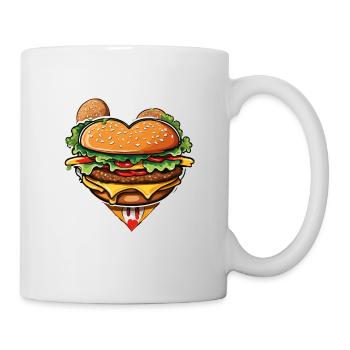 Burgers / Fast Food / Food / Buns / Beef - Mug - white - Right