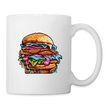 Burgers / Fast Food / Food / Buns / Beef - Mug - white - Right