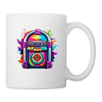Jukebox / Musical Automaton / Retro / 50s - Mug - white - Right