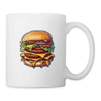 Burgers / Fast Food / Food / Buns / Beef - Mug - white - Right