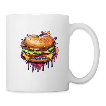 Burgers / Fast Food / Food / Buns / Beef - Mug - white - Right